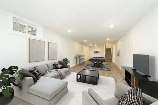 Family and Games Room Ottawa Basement